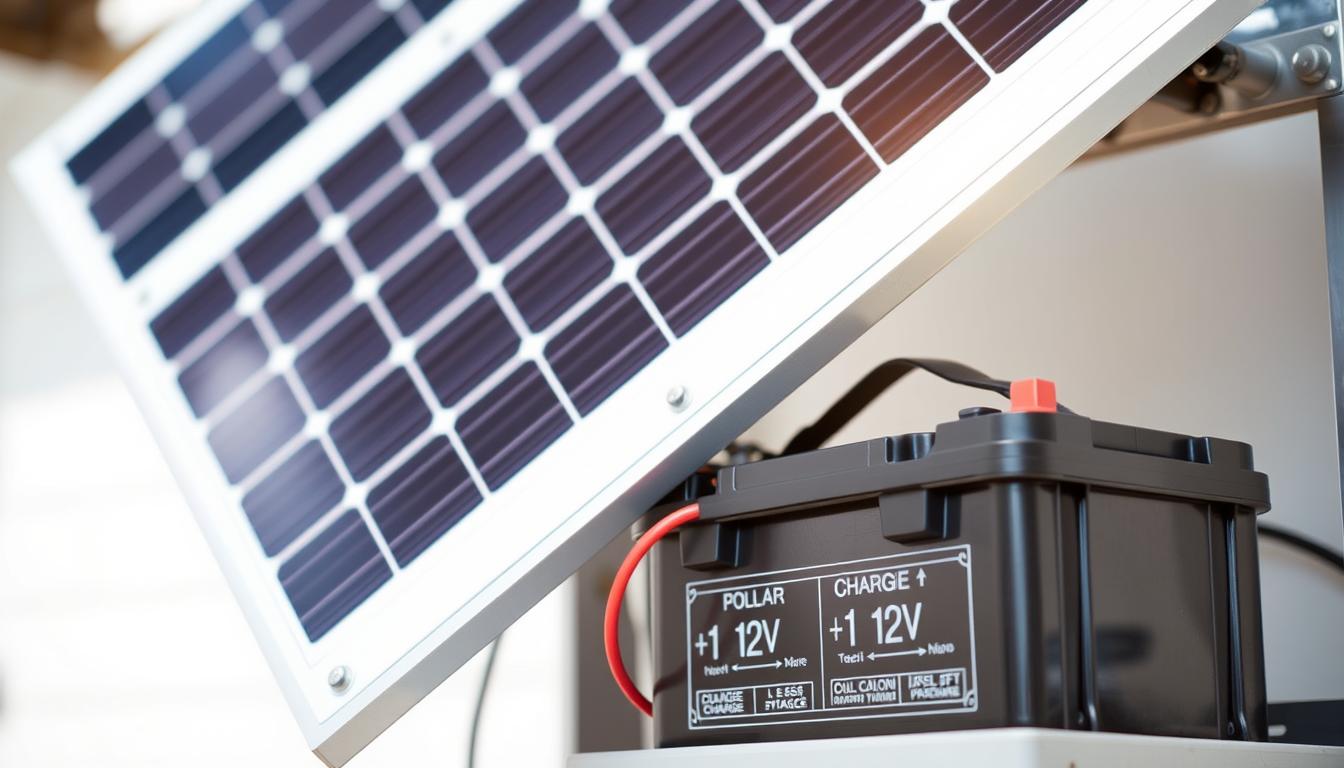 branchement panneau solaire sur batterie 12v