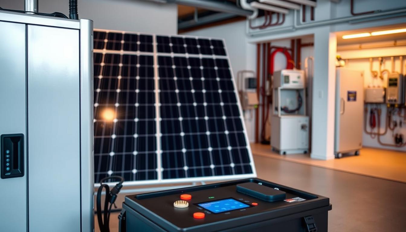 batterie stockage panneau solaire