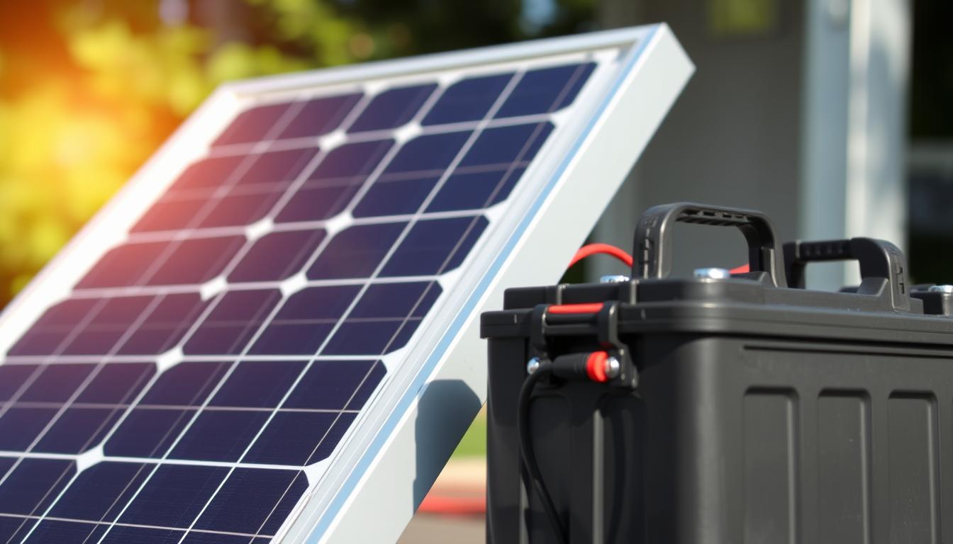 branchement panneau solaire sur batterie 12v