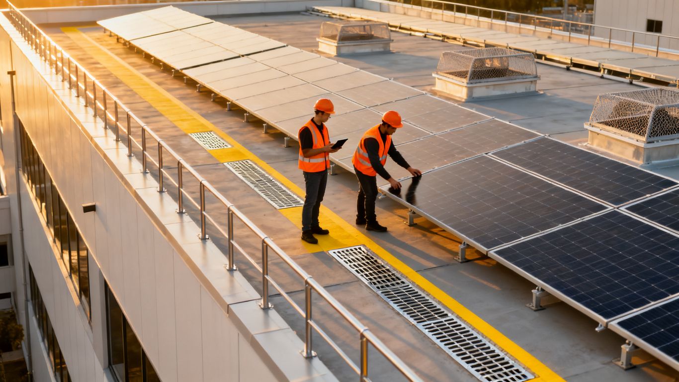 panneau solaire toit plat : conseils de sécurité pour l’installation